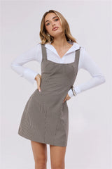 Workday Luxe Mini Dress Brown